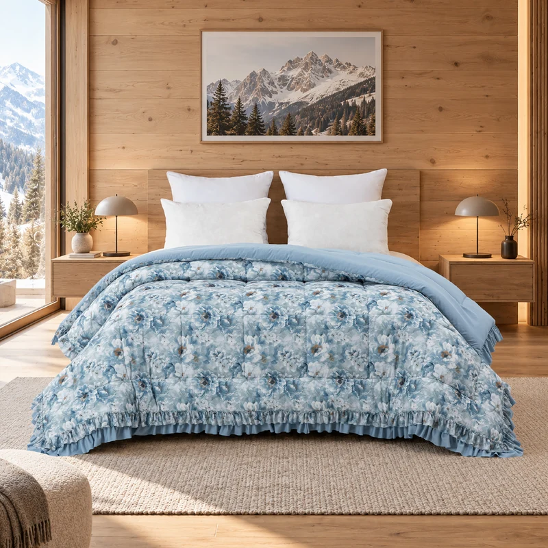 Trapunta Matrimoniale Invernale 2 Piazze 260x260 cm, Imbottitura 320 GSM Il Gruppone