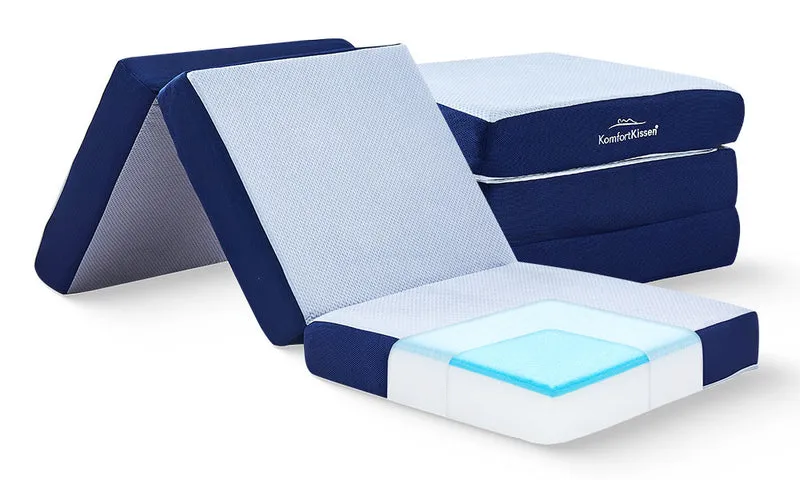 Memory Foam Klappmatratze – Ergonomisch, 3-teilige Faltmatratze