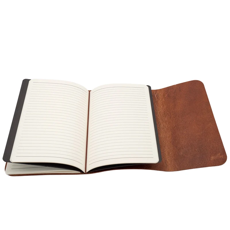 Leder-Notebook Dublin mit 2 DIN A5 Blöcken
