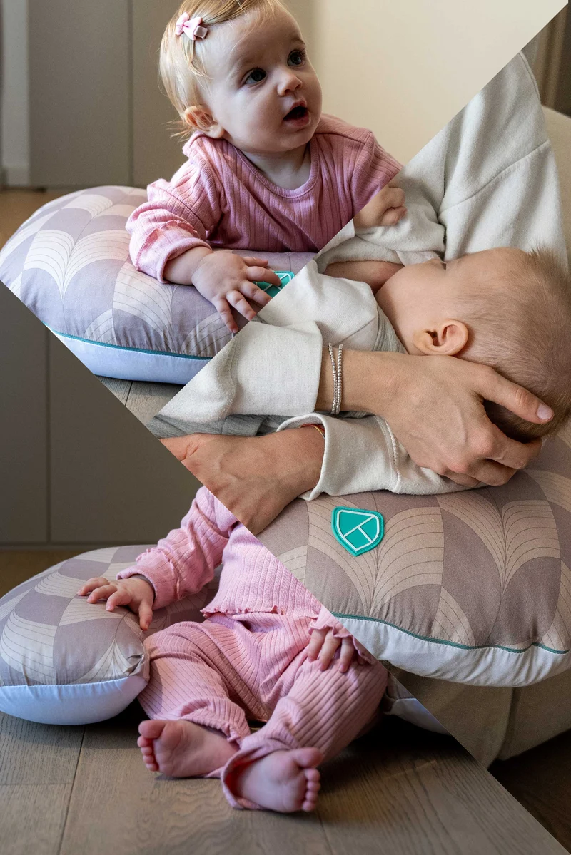 HUG BABY Breastfeeding Pillow - Fan Beige