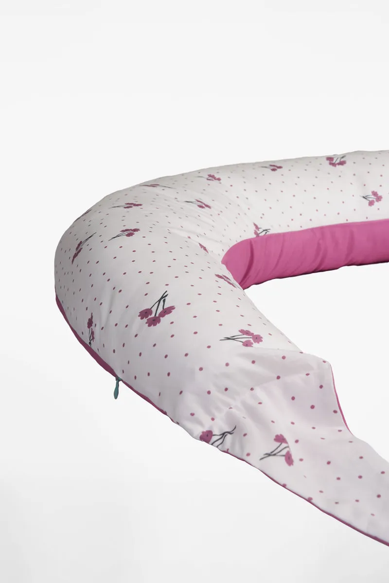 HUGS Pregnancy and Breastfeeding Pillow - Blossom Purple