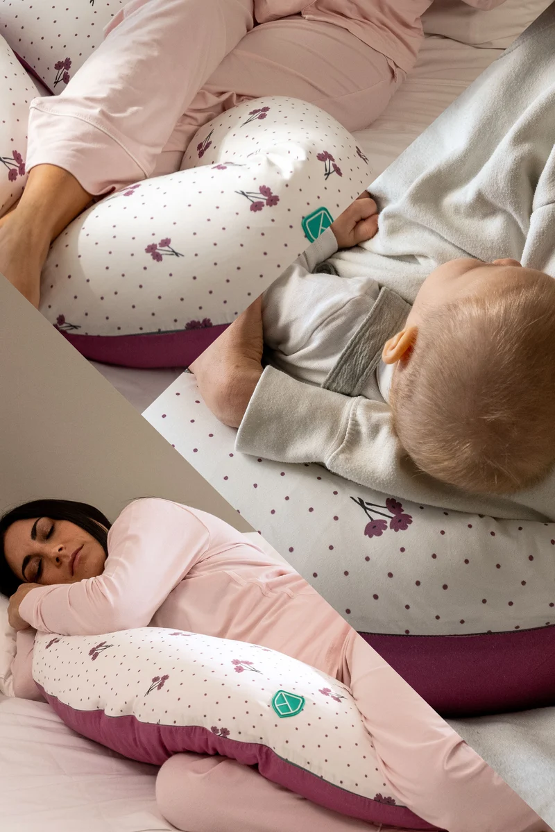 HUGS Pregnancy and Breastfeeding Pillow - Blossom Purple