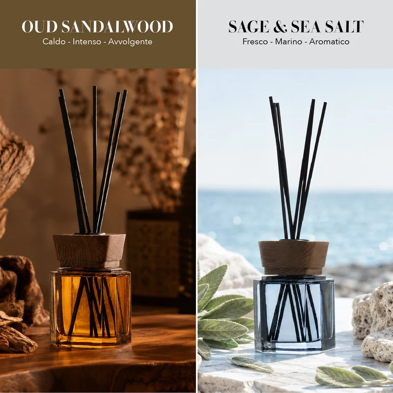 Set 4 Pezzi Diffusori Ambiente con Bastoncini Profumatori Casa Il Gruppone