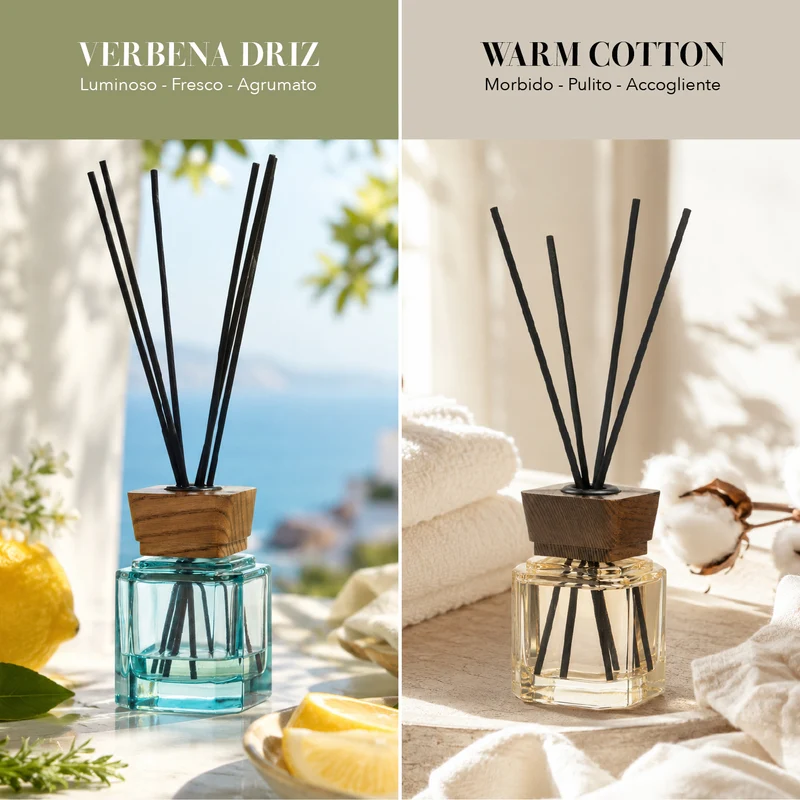 Set 4 Pezzi Diffusori Ambiente con Bastoncini Profumatori Casa Il Gruppone