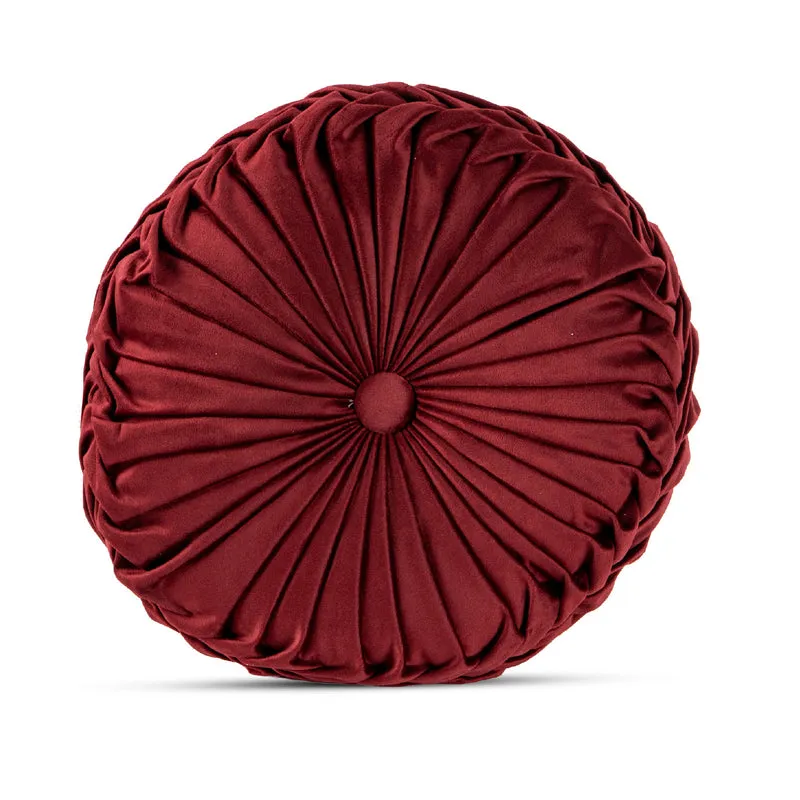 Cuscino Rotondo Zucca Effetto Velluto Circolari Per Divano Decorativo Letto 40 Cm