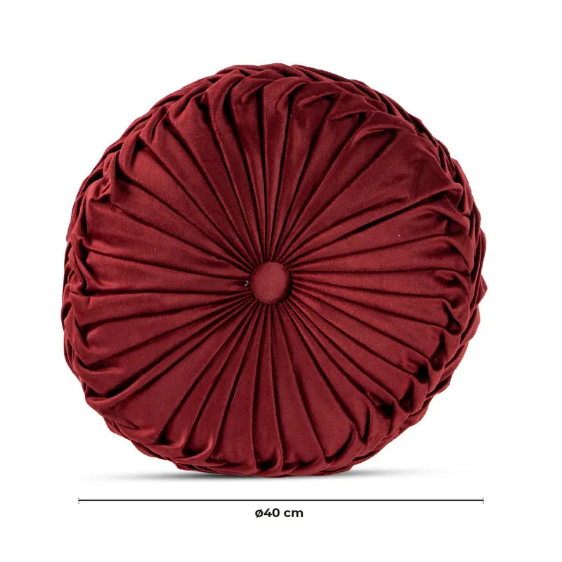 Cuscino Rotondo Zucca Effetto Velluto Circolari Per Divano Decorativo Letto 40 Cm