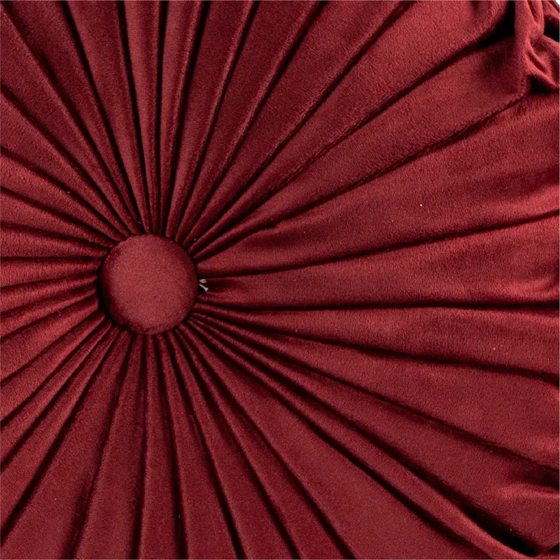 Cuscino Rotondo Zucca Effetto Velluto Circolari Per Divano Decorativo Letto 40 Cm