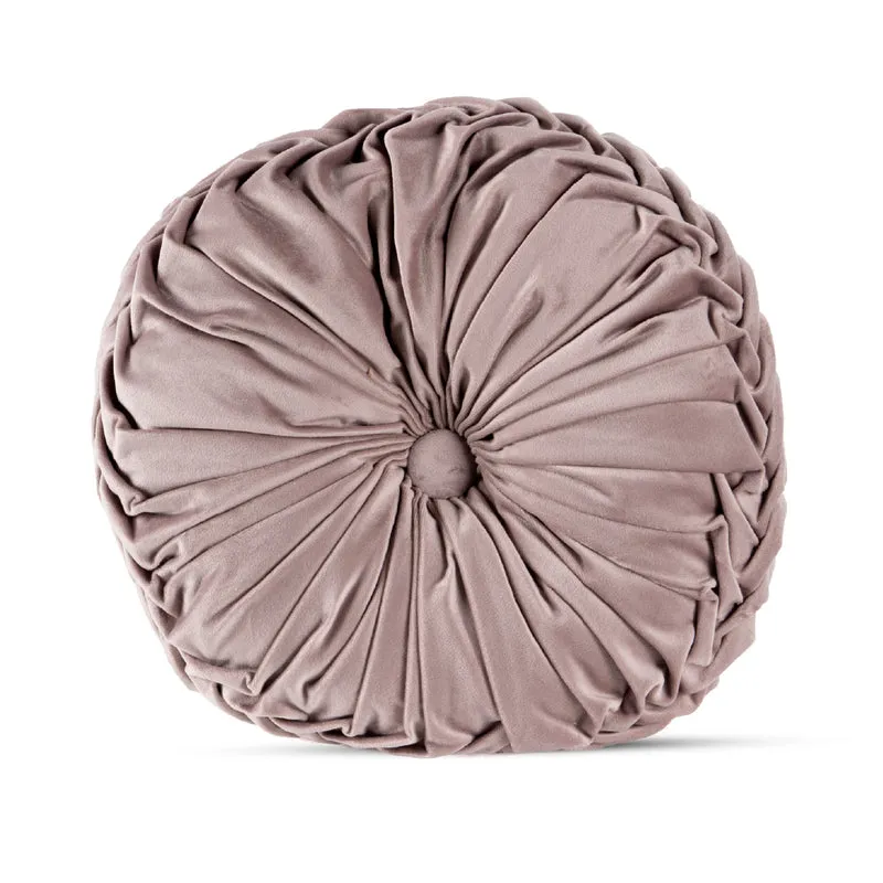 Cuscino Rotondo Zucca Effetto Velluto Circolari Per Divano Decorativo Letto 40 Cm