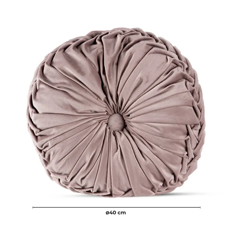 Cuscino Rotondo Zucca Effetto Velluto Circolari Per Divano Decorativo Letto 40 Cm
