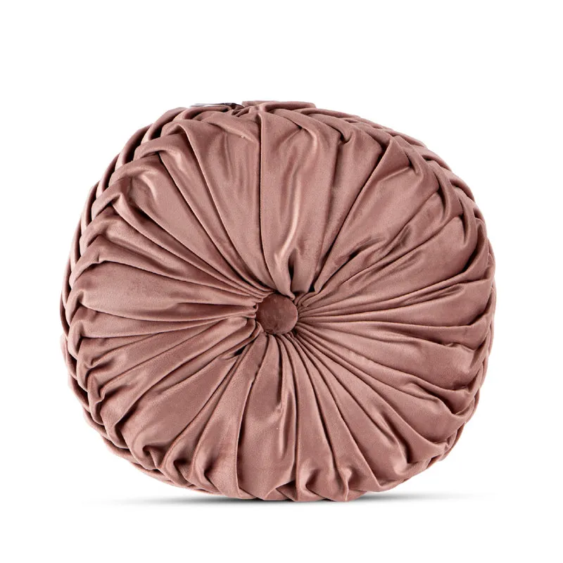 Cuscino Rotondo Zucca Effetto Velluto Circolari Per Divano Decorativo Letto 40 Cm