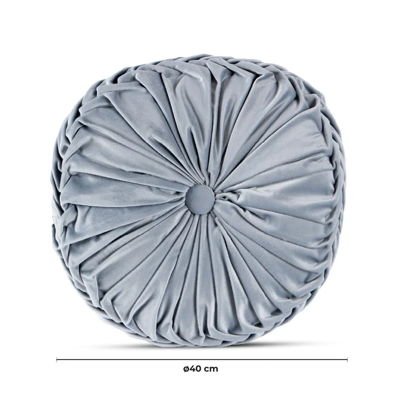 Cuscino Rotondo Zucca Effetto Velluto Circolari Per Divano Decorativo Letto 40 Cm