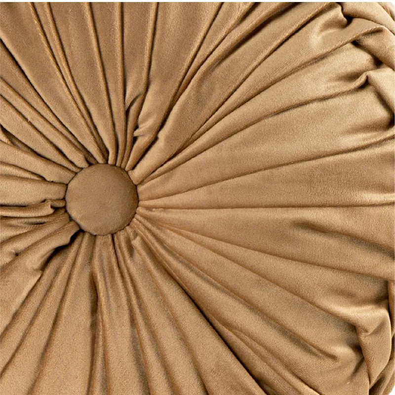 Cuscino Rotondo Zucca Effetto Velluto Circolari Per Divano Decorativo Letto 40 Cm