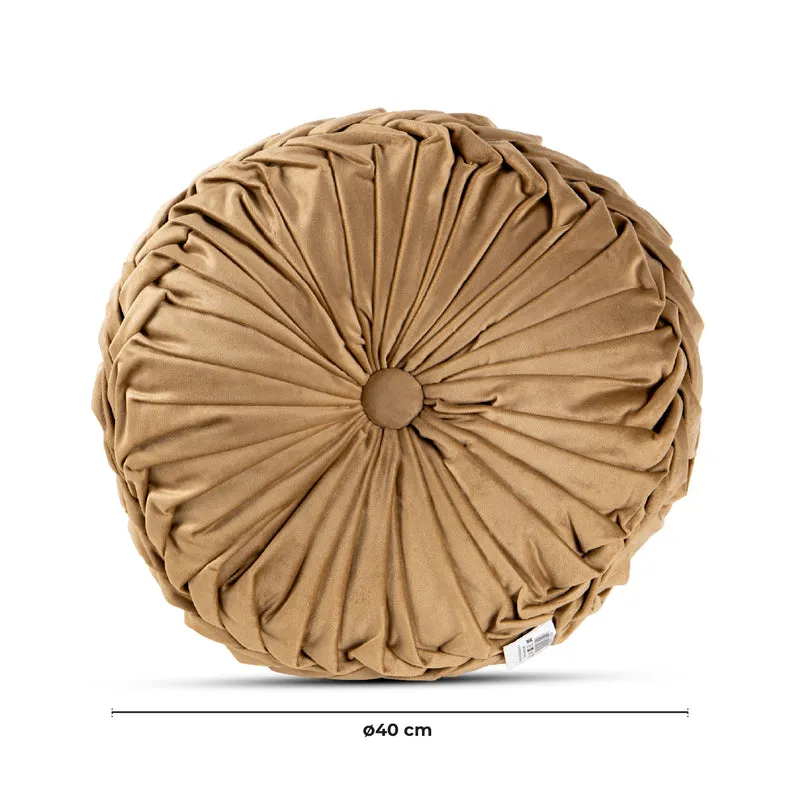 Cuscino Rotondo Zucca Effetto Velluto Circolari Per Divano Decorativo Letto 40 Cm
