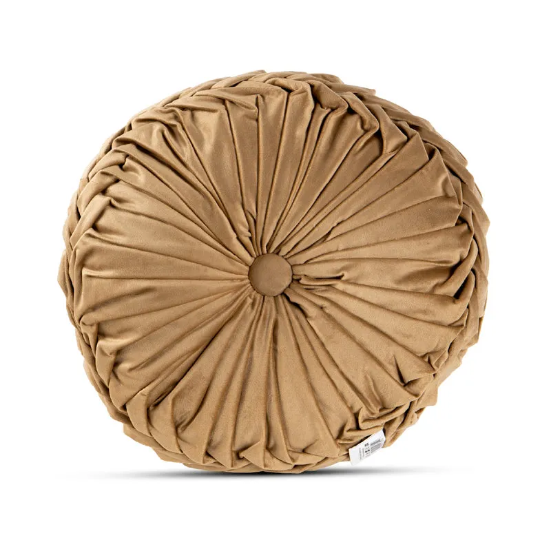 Cuscino Rotondo Zucca Effetto Velluto Circolari Per Divano Decorativo Letto 40 Cm