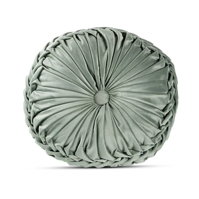 Cuscino Rotondo Zucca Effetto Velluto Circolari Per Divano Decorativo Letto 40 Cm