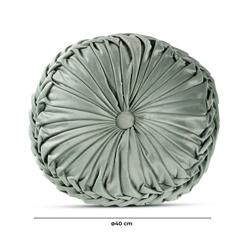 Cuscino Rotondo Zucca Effetto Velluto Circolari Per Divano Decorativo Letto 40 Cm