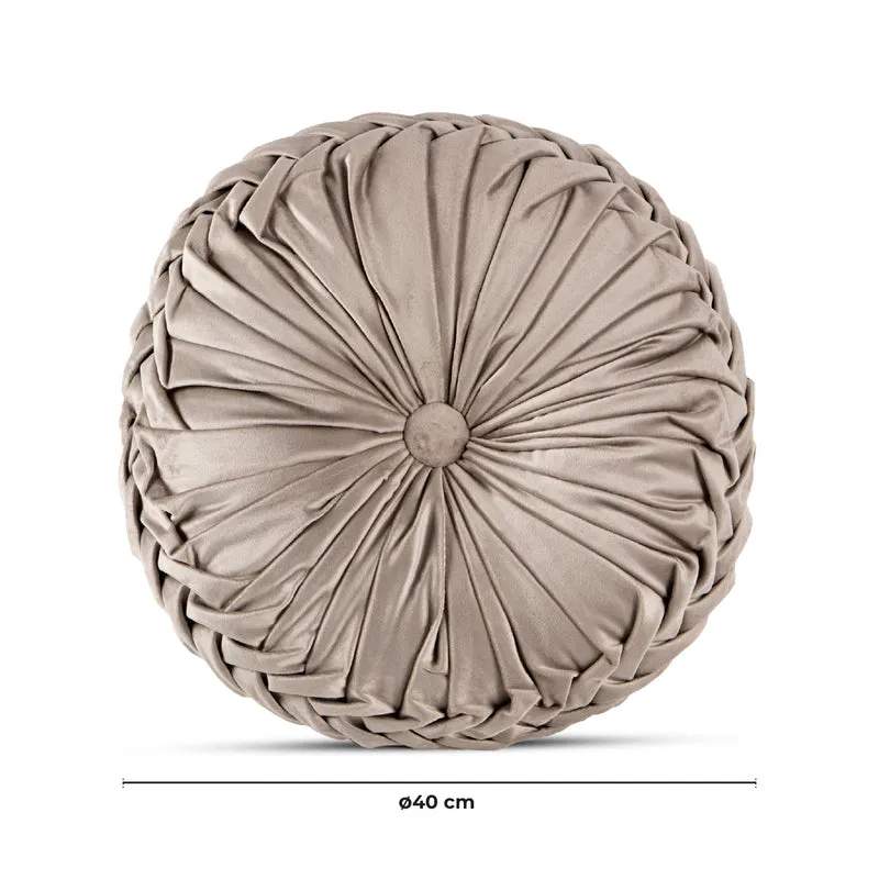 Cuscino Rotondo Zucca Effetto Velluto Circolari Per Divano Decorativo Letto 40 Cm