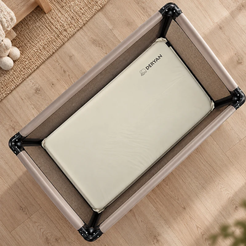 Selbstaufblasbare Campingmatratze – Creme – 120 x 60 cm