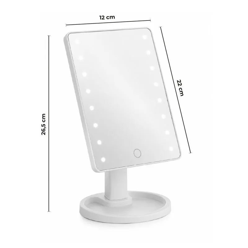 Specchio Trucco da Tavolo Diana con 16 Luci LED Il Gruppone