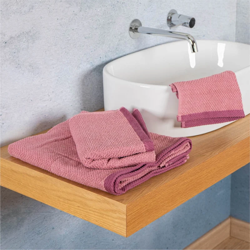 Set Asciugamani Bagno 3 Pezzi in Cotone 100% 430 GSM