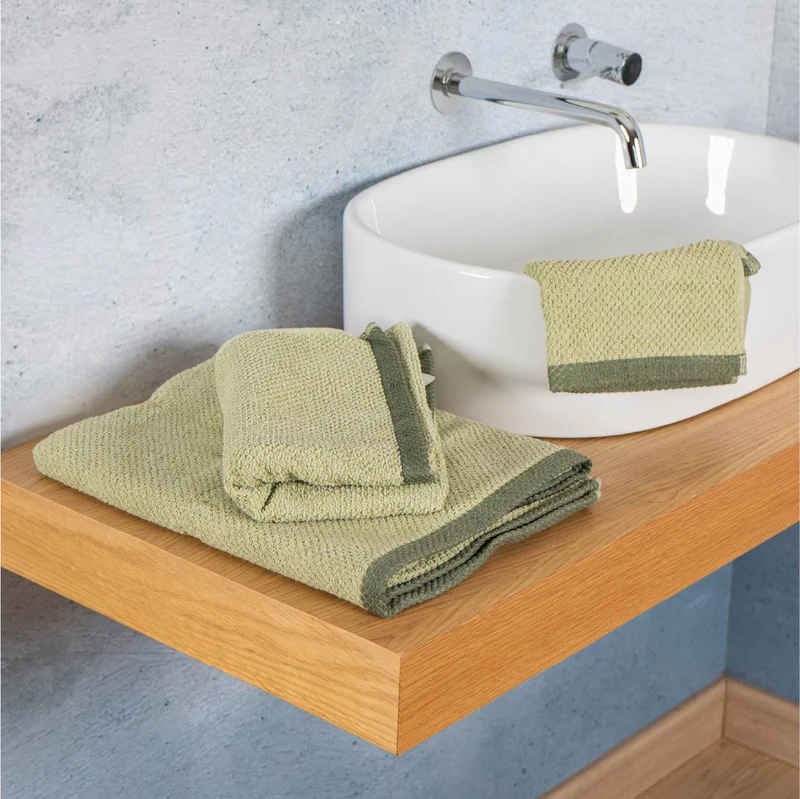 Set Asciugamani Bagno 3 Pezzi in Cotone 100% 430 GSM