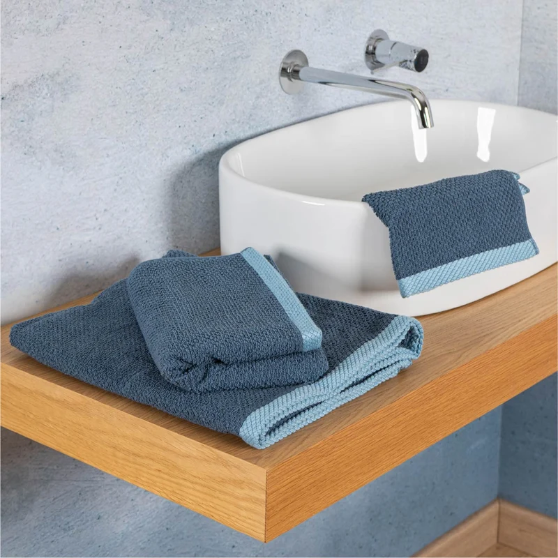 Set Asciugamani Bagno 3 Pezzi in Cotone 100% 430 GSM
