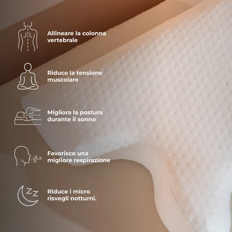Cuscino Cervicale Ergonomico a Farfalla in Memory Foam Il Gruppone