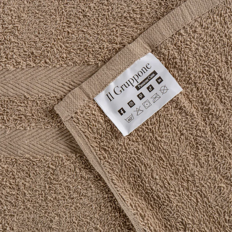 Set Asciugamani Bagno 6 Pezzi in Spugna di Cotone 400 g/m² Il Gruppone