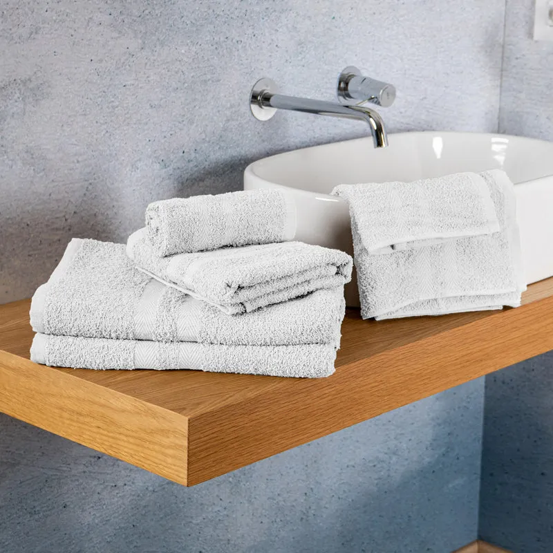 Set Asciugamani Bagno 6 Pezzi in Spugna di Cotone 400 g/m² Il Gruppone