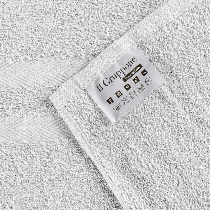 Set Asciugamani Bagno 6 Pezzi in Spugna di Cotone 400 g/m² Il Gruppone
