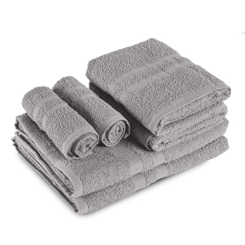 Set Asciugamani Bagno 6 Pezzi in Spugna di Cotone 400 g/m² Il Gruppone