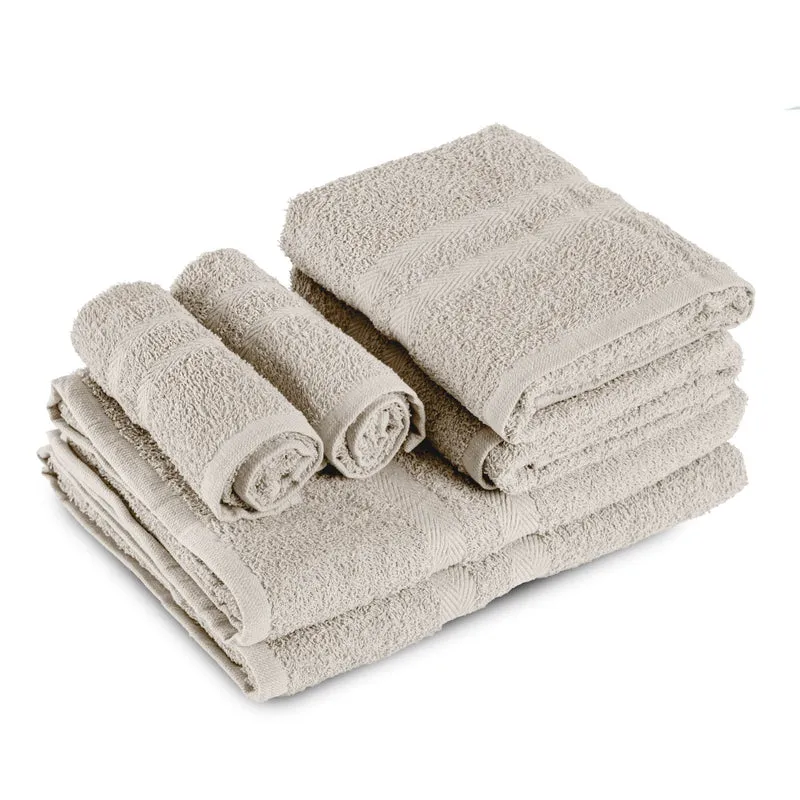 Set Asciugamani Bagno 6 Pezzi in Spugna di Cotone 400 g/m² Il Gruppone