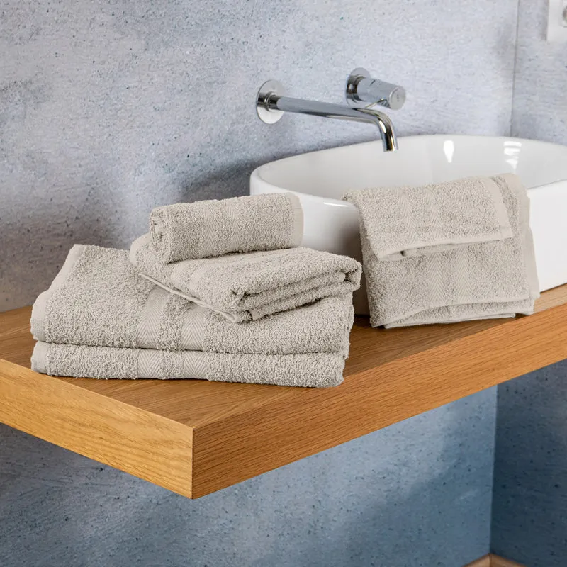 Set Asciugamani Bagno 6 Pezzi in Spugna di Cotone 400 g/m² Il Gruppone