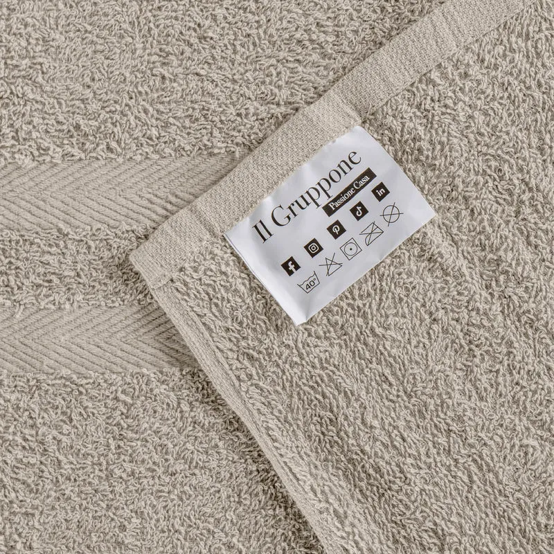 Set Asciugamani Bagno 6 Pezzi in Spugna di Cotone 400 g/m² Il Gruppone