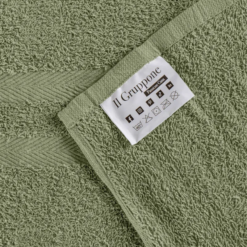 Set Asciugamani Bagno 6 Pezzi in Spugna di Cotone 400 g/m² Il Gruppone