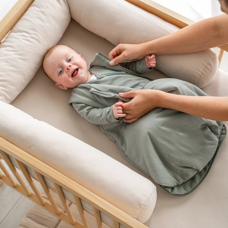 Babyschlafsack Kombi Moon & Star, Aloe