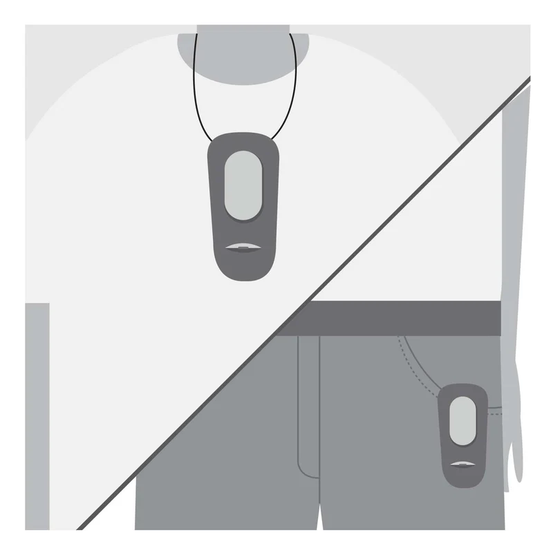 2-in-1 Clicker mit Umhängeband