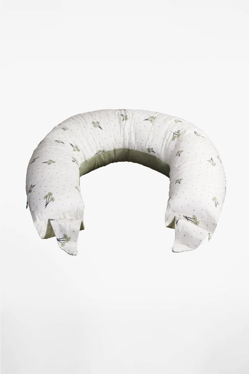 HUGS Pregnancy and Breastfeeding Pillow - Blossom Green