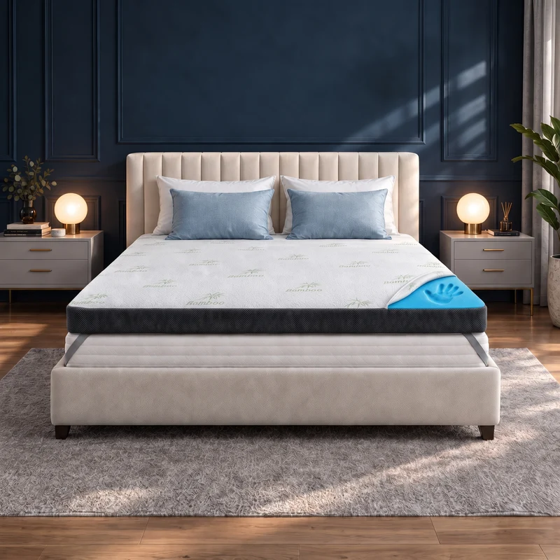 Premium Komfort Topper - Matratzen-Topper mit Gel-Memory-Schaum
