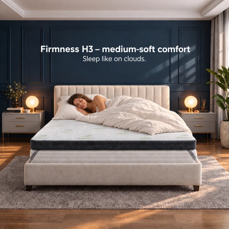 Premium Komfort Topper - Matratzen-Topper mit Gel-Memory-Schaum