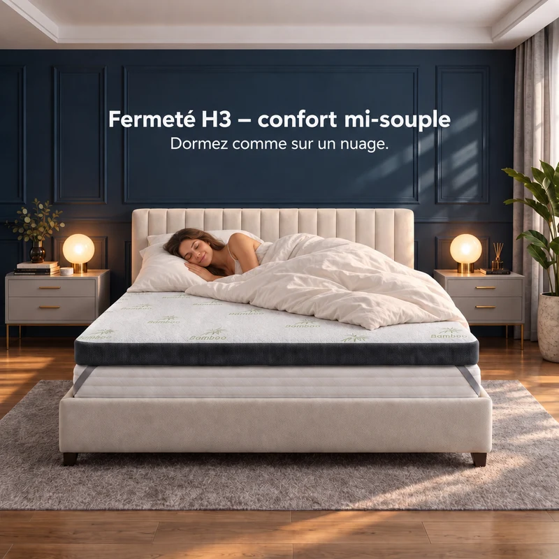 Premium Komfort Topper - Matratzen-Topper mit Gel-Memory-Schaum