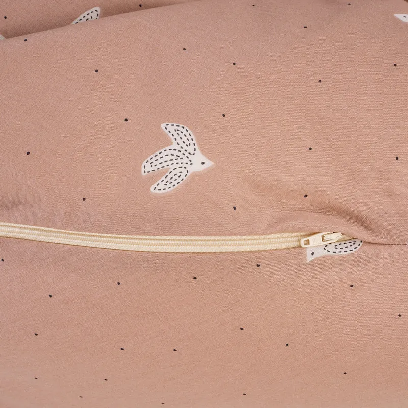 Stillkissen mit Knopf, Organic Birdy