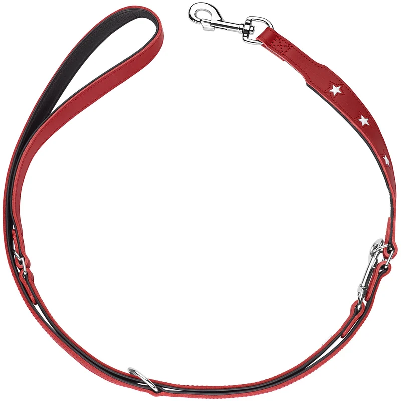 MAGIC STAR Set Halsband & Leine | rot