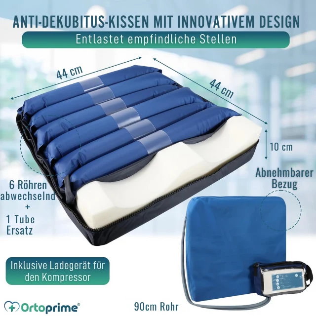 Luftdruck-Anti-Dekubitus-Kissen mit Kompressor | Rollstuhlkissen