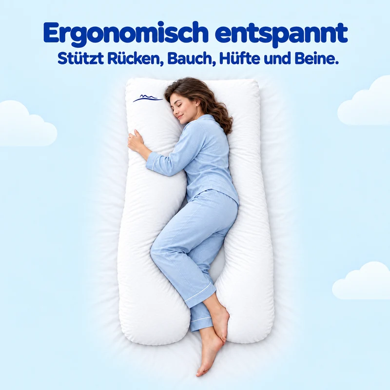 KomfortKissen™ Premium – Ergonomisches Körperkissen
