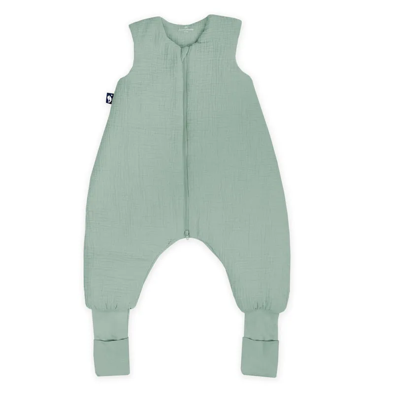 Musselin Schlafoverall Player, Green