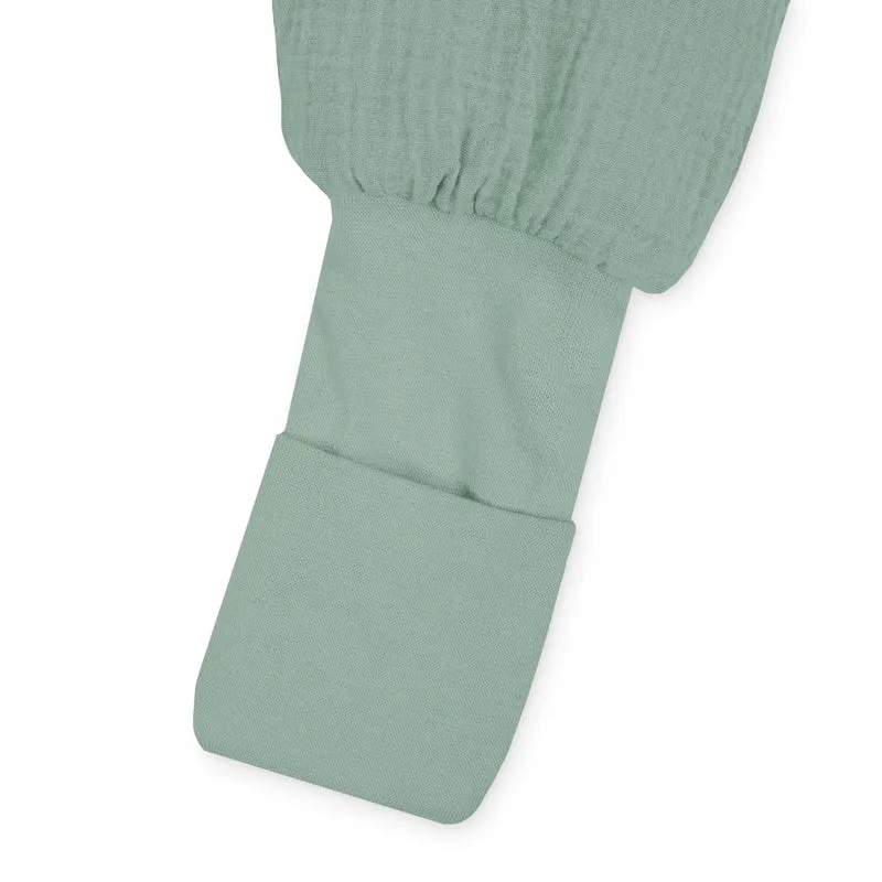 Musselin Schlafoverall Player, Green