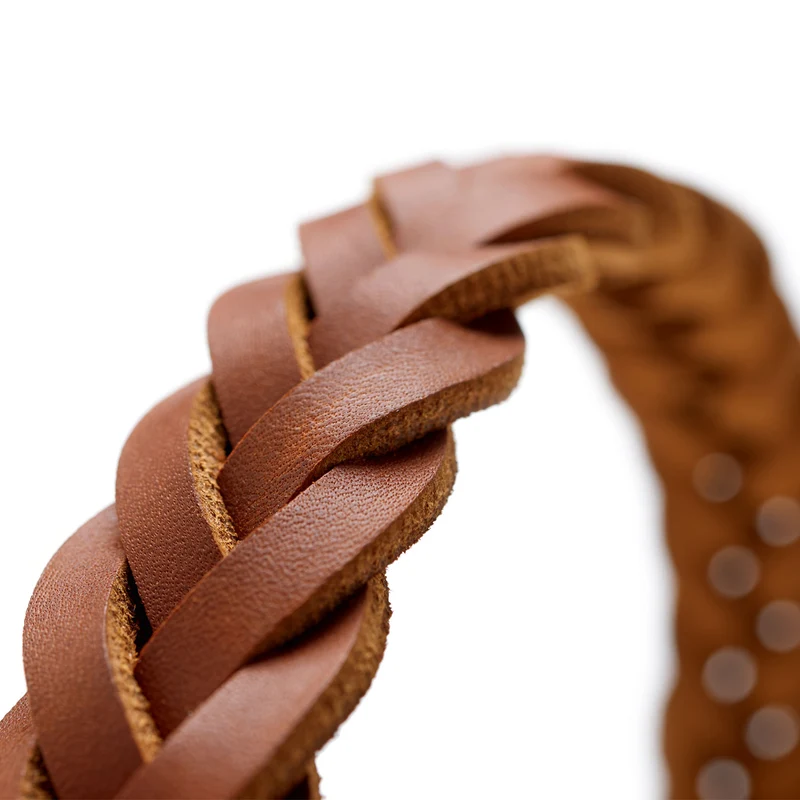 SOLID EDUCATION Special Set Halsband & Führleine | cognac