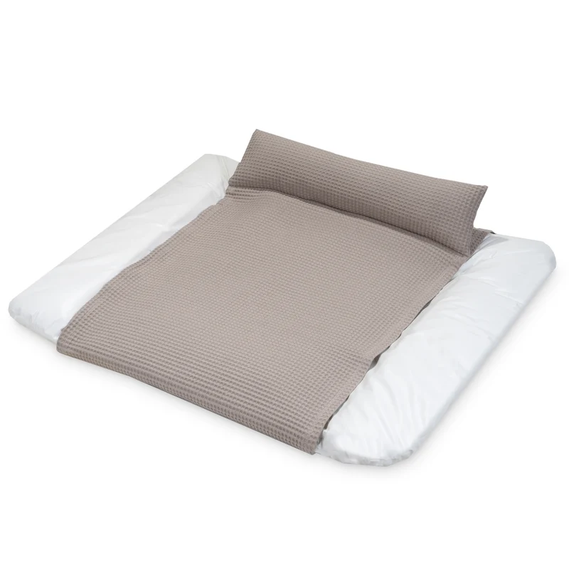 Bezug Loop Comfy für Wickelauflage Softy, Waffelpiqué Nougat