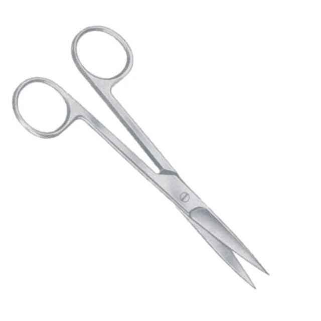 Gerade chirurgische Schere mit spitzer Spitze aus Edelstahl